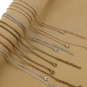 Wholesale Electroplated Iron O-Shape Chain Necklace for DIY Jewelry Making