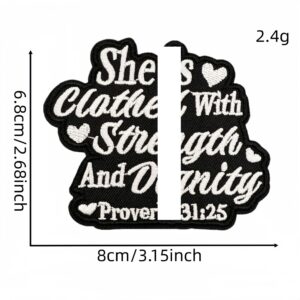 Cartoon english fabric patch #1