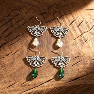 Wholesale Hollow Butterfly Pendant Earrings - Trendy Zinc Alloy Plated Fashion Jewelry Accessory for Women