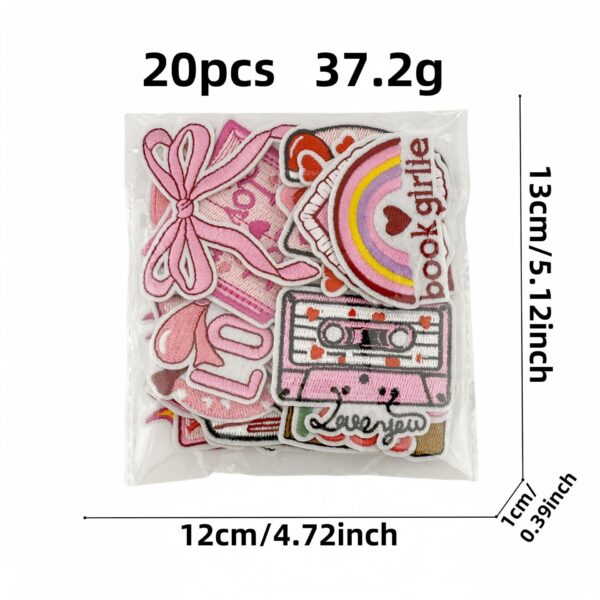 Wholesale Trendy Pattern Slogan Embroidered Patches for Bag Decoration DIY Fashion Accessory