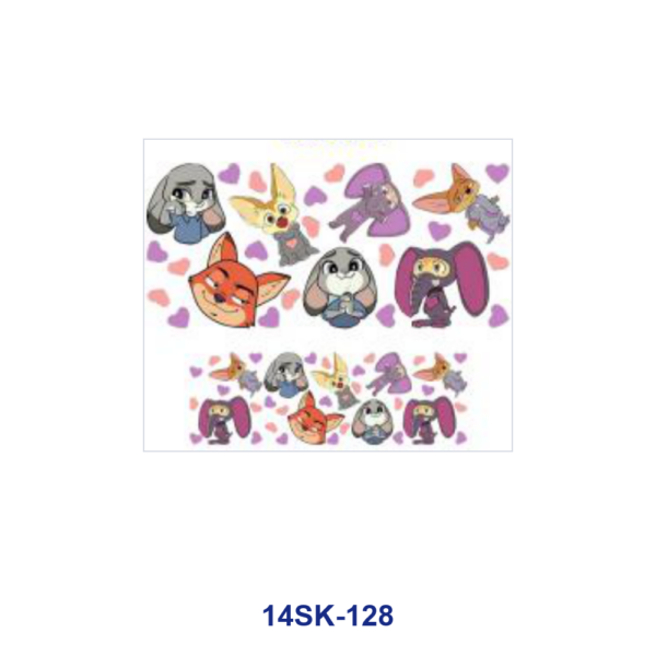 oly-6f8c3d6a5538e1100878d8adf9e89187 Wholesale 2/4/8pcs Cute Animal Character Mini Cup Keychain Sticker OLY Exclusive