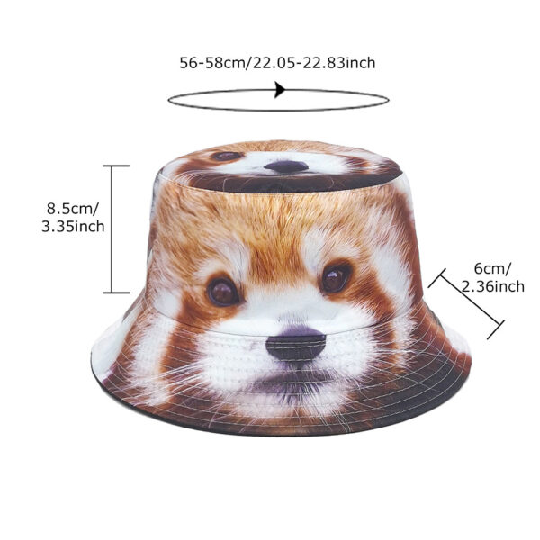 Wholesale Double Sided Fisherman Hat with Orangutan Pattern Stylish Sunscreen Hat for Men and Women