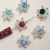 oly-6f8d8571d2e056487aab7776b5eac290 Wholesale Chic Mixed Color Alloy Snowflake Beads for DIY Jewelry Keychain Charms