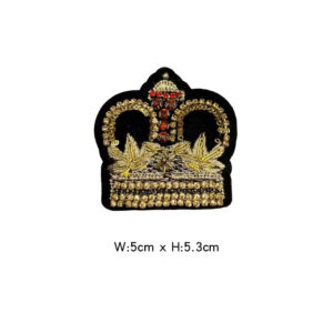 Crown badge [brooch] b204 / No pins