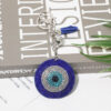 Wholesale Decorative Red Korean Velvet Rhinestone Eye Keychain Bag Charm Wedding Gift