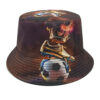Wholesale Football Print Bucket Hat Trendy Double Sided Sun Protection Hat for Outdoor Sports