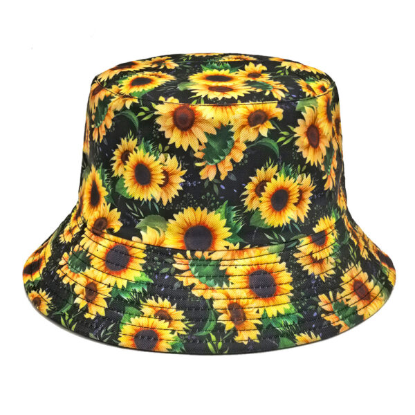 Wholesale Double Sided Bucket Hat with Chic Floral Pattern for Outdoor Sun Protection Fashion Accessory