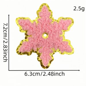 Snowflake cloth sticker 7 #