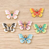 Wholesale Fashion Accessory Butterfly Pendant DIY Jewelry Kit 10pcs Black White Zinc Alloy Electroplated Perfect for Resale or Gift