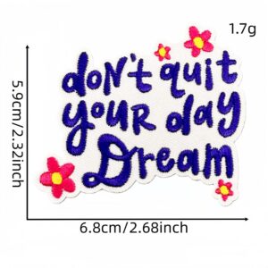 Inspirational english cloth stickers 4#