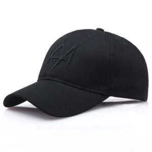 oly-6fe5e5c6fae84fe8bdff8dc49528f856 Wholesale Watch Dogs Aiden Baseball Cap Black Embroidery Fashion Accessory Boutique Gift