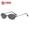 Wholesale Metal Square Frame Retro Punk Sunglasses UV400 for Outdoor Sun Protection