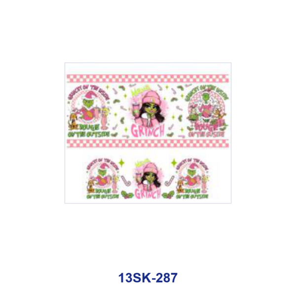 Wholesale 8pcs Christmas Holiday Cartoon Mini Cup Keychain Sticker