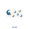 oly-700cab2243614bd3c15094044ed64ddf Wholesale 5pcs Watercolor Golden Crescent Moon Star Retro Dome Building Mixed Decor Prints 16oz Cup UV DTF Wraps