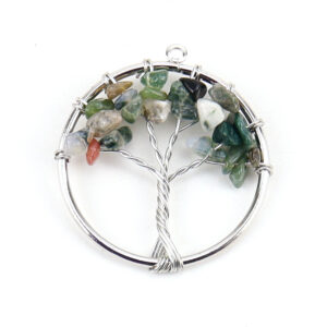 silver water grass agate -3cm
