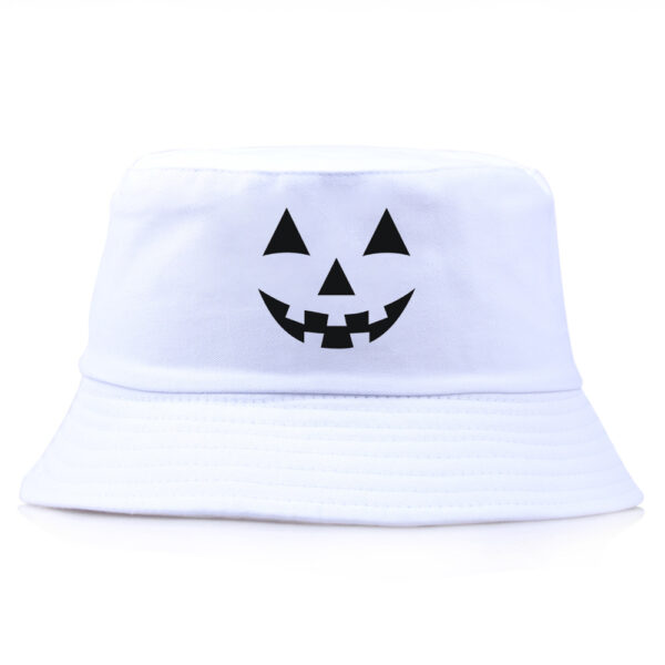 oly-70357d0c2154dfb0a61b8597bfd3e21a Wholesale Fashion Pumpkin Print Bucket Hat for Unisex Summer Sunshade