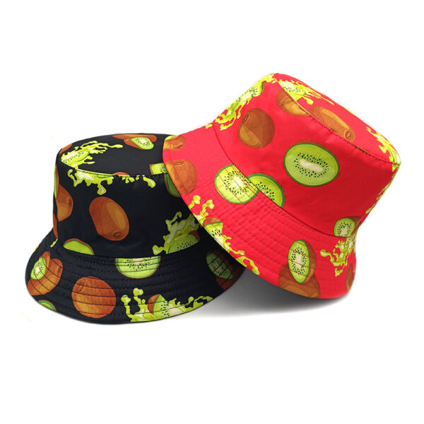 oly-7048e6980885c07ccdb723851a2716e1 Wholesale Trendy Reversible Kiwi Print Fisherman Hat Sun Protection Unisex Casual Fashion Accessory