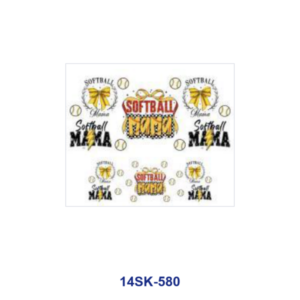 oly-70506e28fb3ac871418b7692b9cea040 Wholesale 2/4/8pcs Mother's Day Sports Print Mini Cup Keychain Sticker