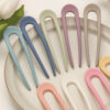 oly-7069e4bb0fac4f7752e518cc40f70305 Wholesale Plastic Resin Korean Style U-Shaped Hairpin Hair Accessory for Women Everyday Styling Gift