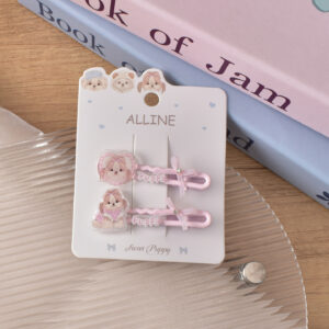 #13 Pink Wavy Bow - 2pcs