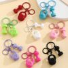 Wholesale Resin Kettlebell Keychain Red Fitness DIY Bag Charm Decorative Accessory