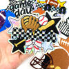 oly-7095239723ab757c76d8357d603c61b1 Wholesale Stylish Embroidered Patches - Iron-On Rugby Baseball Gameday - Fashion Accessory for Shoes Hats