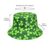 Wholesale Chic St. Patrick's Day Shamrock Print Fisherman Hat for Women