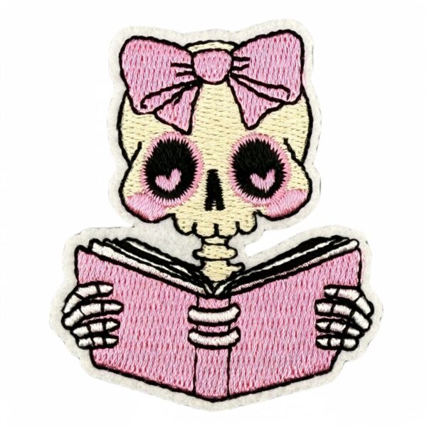 oly-709870dce2483547b783c74ad7226d71 Wholesale Trendy Embroidered Fabric Patch Pink Holiday Design Polyester Thread Bag Charm