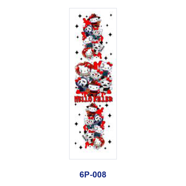 Wholesale 2/8/16pcs UV DTF Stickers Cartoon Girl and Cute Animal Print Pen and Bookmark Stickers