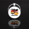 Wholesale Metal Flag Keychain Football Fan Bag Charm Decorative Accessory