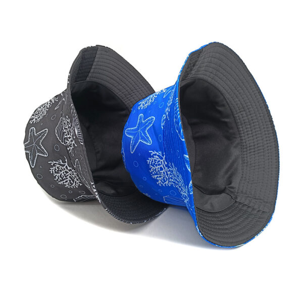 Wholesale Starfish Pattern Double Sided Fisherman Hat Sun Protection Fashion Accessory for Outdoor Travel Gift