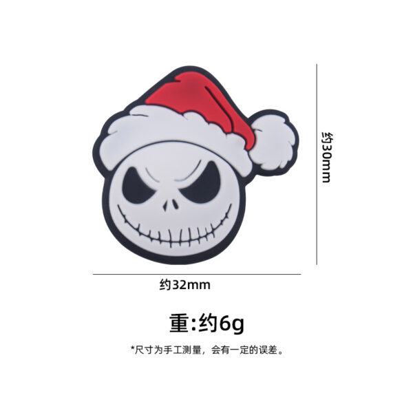oly-70b685a9a4331a9fc74240b8d868c9f1 Wholesale Santa Claus Head Silicone Baby Teether Pacifier Clip Fashion Accessory Boutique Gift