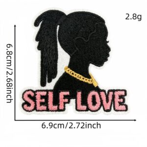Black girl applique 10#