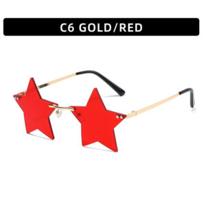 C6-gold frame red film