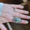 oly-70f5db190ef93ca6d7531eaedb4a7bfd Wholesale Silver Plated Alloy Ring, Vintage Bohemian Oval Shape, Chic Fashion Jewelry Accessory