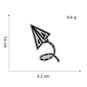 Black cloth sticker 7#