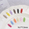 Wholesale Colorful Spray Paint Fish Bone Pendant DIY Charm for Jewelry Making Fashion Accessory