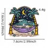 Wholesale Colorful Landscape Skull Embroidered Patch Decorative Accent for Home or Gift