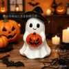 Wholesale Resin Halloween Ghost Pumpkin Ornament White Cute Decorative Accent Party Gift
