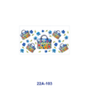oly-713087d29a692672bd7acc021733ab3e Wholesale 5pcs Watercolor Floral Fashion Tote Bag Multi Color Daisy Wildflower Leaf Mixed Print 16oz Cup UV DTF Wraps OLY Exclusive