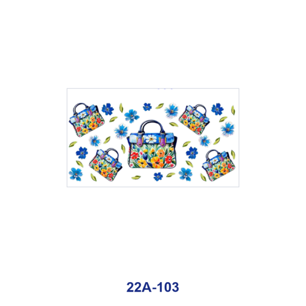 oly-713087d29a692672bd7acc021733ab3e Wholesale 5pcs Watercolor Floral Fashion Tote Bag Multi Color Daisy Wildflower Leaf Mixed Print 16oz Cup UV DTF Wraps OLY Exclusive