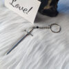 oly-713dc5a895857cf68219cab7a9688a7d Wholesale Gothic Silver Keychain, Trendy European Style Alloy Key Ring, Fashion Accessory for Everyday Use
