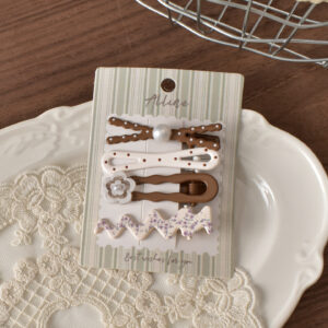 2 # Coffee style polka dot fork-4pcs