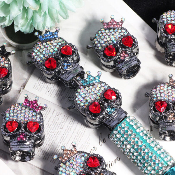 oly-71437b7d35a52993c3a31bba554618e2 Wholesale Skull Crown DIY Beads Decorative Accessory Gift for Keychain Phone Chain