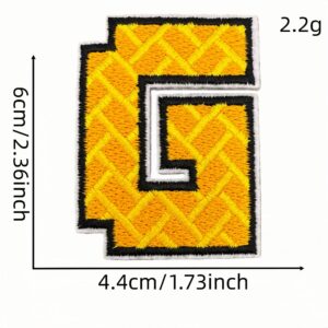 English alphabet cloth sticker g