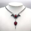 oly-715419ce9a1afe0c77c7b7287be8a17b Wholesale Gothic Hip Hop Bat Cross Pendant Necklace Zinc Alloy Jewelry Accessory for Women and Girls