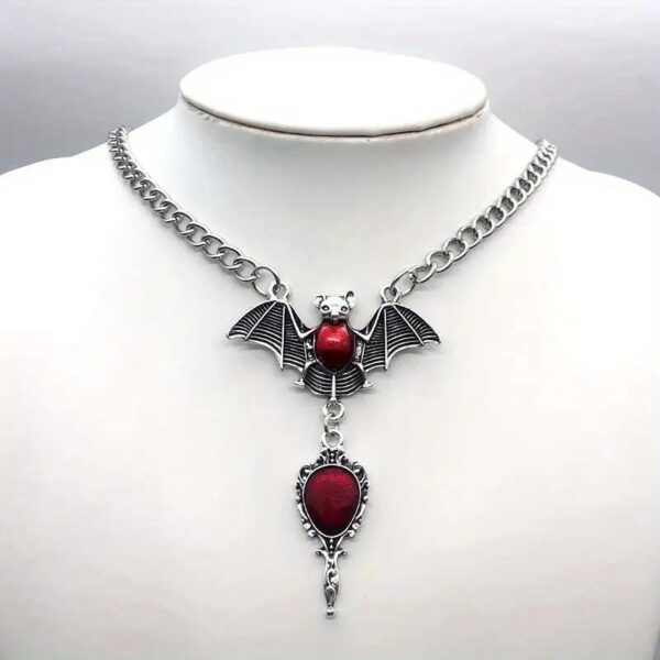 oly-715419ce9a1afe0c77c7b7287be8a17b Wholesale Gothic Hip Hop Bat Cross Pendant Necklace Zinc Alloy Jewelry Accessory for Women and Girls
