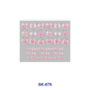Wholesale 8pcs Fairytale Maiden Bow Cherry Heart Balloon Leopard Gradient Texture Decor Mini Cup Keychain Sticker OLY Exclusive