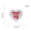 Wholesale Heart Shaped Embroidered Patch for Clothing Decorative Accessory Gift