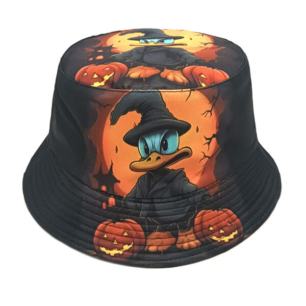 oly-715f3eef8e570258a2c61baa1c68bb63 Wholesale Double Sided Duck Print Fisherman Hat Adjustable Sunscreen Bucket Hat for Men Outdoor Casual